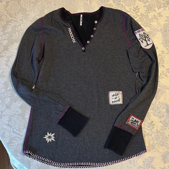 Alp N Rock Very Rare wine Vineyard Henley size L - Picture 2 of 9